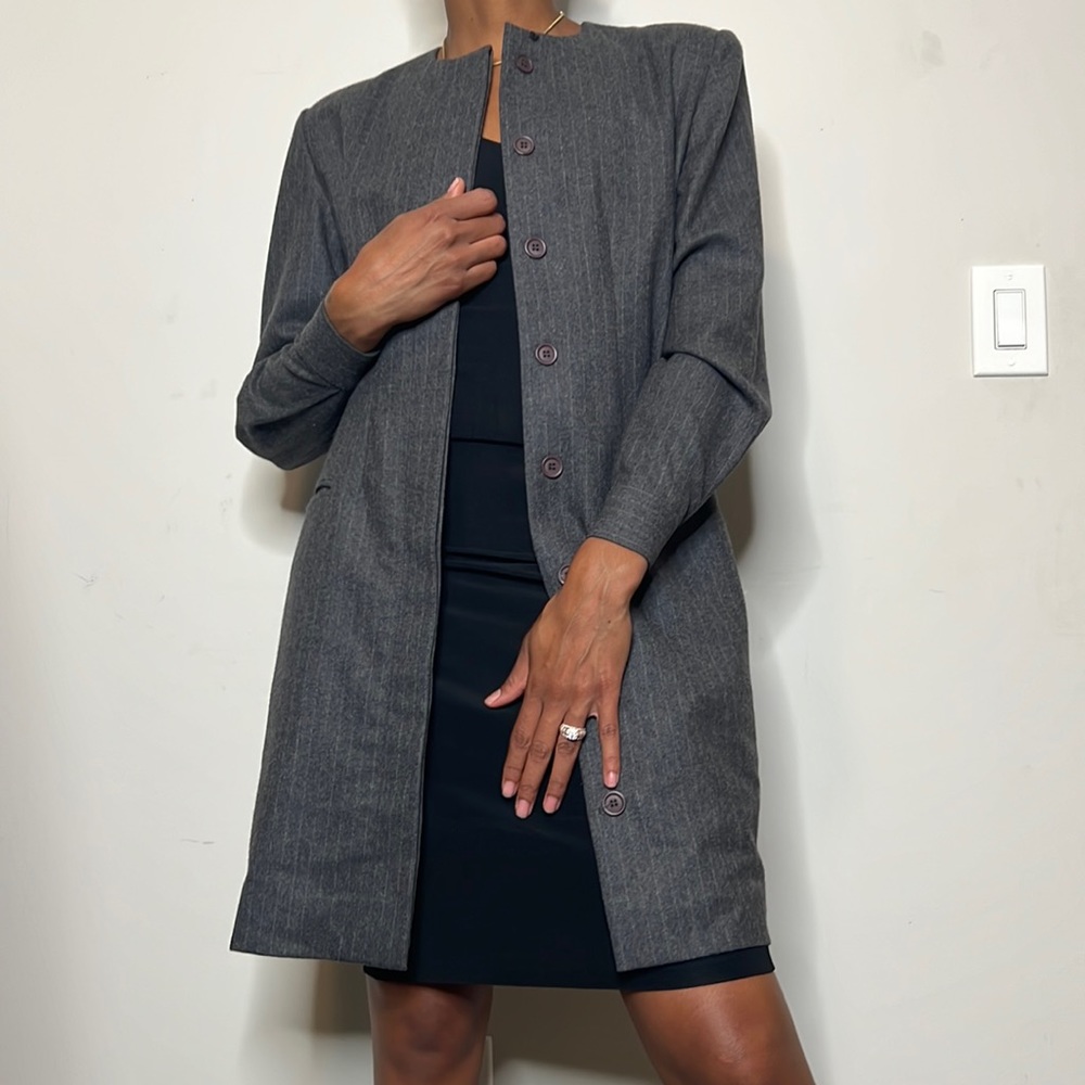 Vintage Brooks Brothers Wool Trench Coat - Size 8